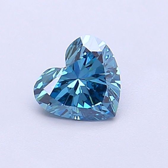 Loose Diamond - HEART 0.42ct Fancy Vivid Blue VS1: Loose Diamond - HEART 0.42ct Fancy Vivid Blue VS1 Source: This is a real non-mined Diamond that has been grown in a lab Shape: HEART Carats: 0.42 Color: Fancy Vivid Blue Certification: IGI The Diamond