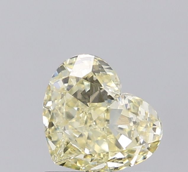 Loose Diamond - HEART 1.1ct Fancy Light Yellow VS1: Loose Diamond - HEART 1.1ct Fancy Light Yellow VS1 Source: This is a real non-mined Diamond that has been grown in a lab Shape: HEART Carats: 1.1 Color: Fancy Light Yellow Certification: IGI Video: