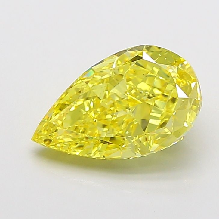 Loose Diamond - PEAR 3.2ct Fancy Vivid Yellow VS1: Loose Diamond - PEAR 3.2ct Fancy Vivid Yellow VS1 Source: This is a real non-mined Diamond that has been grown in a lab Shape: PEAR Carats: 3.2 Color: Fancy Vivid Yellow Certification: IGI The Diamond