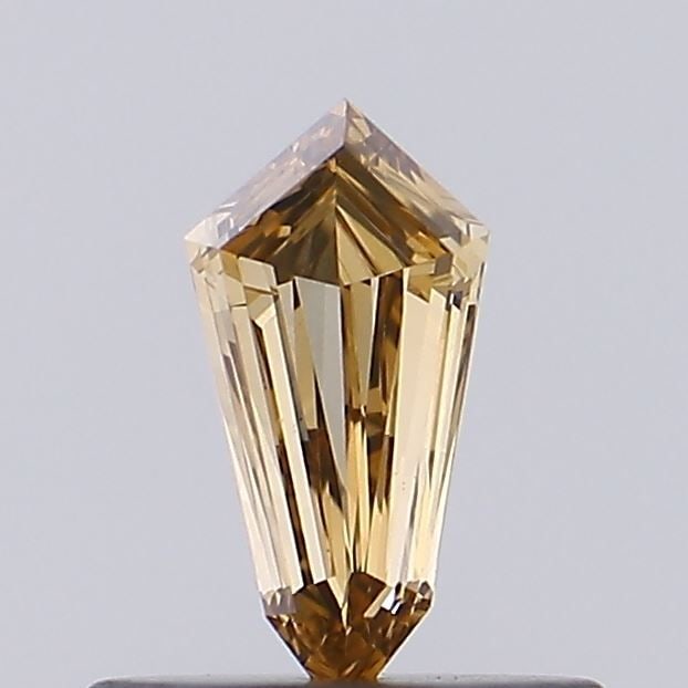 Loose Diamond - SHIELD 0.32ct Fancy Brown Yellow VS1: Loose Diamond - SHIELD 0.32ct Fancy Brown Yellow VS1 Source: This is a real non-mined Diamond that has been grown in a lab Shape: SHIELD Carats: 0.32 Color: Fancy Brown Yellow Certification: IGI