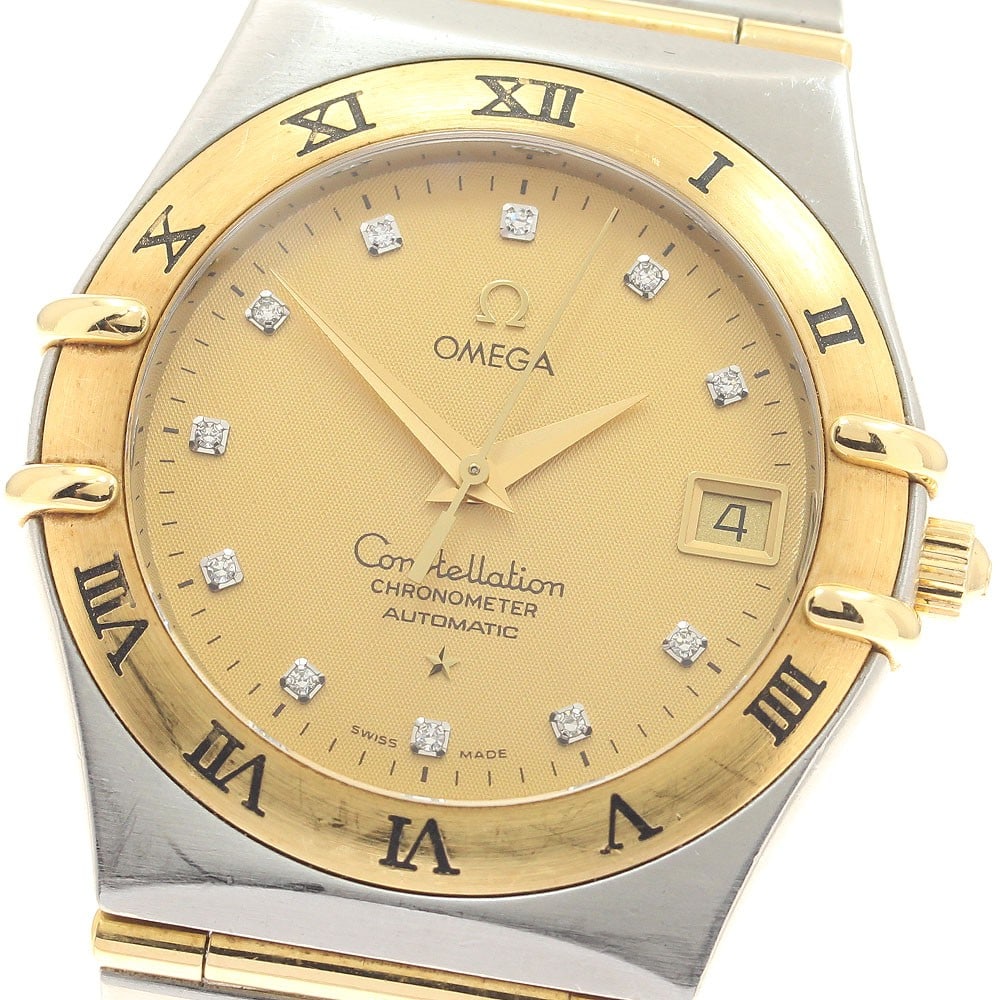 OMEGA Constellation 1202.15 men's automatic wristwatch SS YG 11P diamond date (1 of 6)