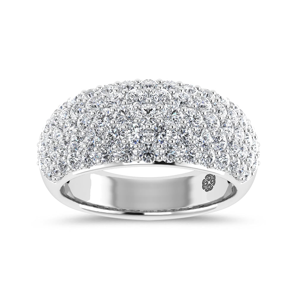 14K White Gold 3 Ct.Tw. Lab Grown Diamond Fashion Band: 14K White Gold 3 Ct.Tw. Lab Grown Diamond Fashion Band Crafted in sleek 14K white gold, this fashion band features lab grown diamonds totaling 3 Ct.Tw. for timeless sophistication. 14k White Gold
