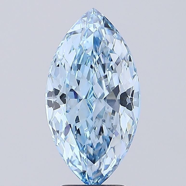 Loose Diamond - MARQUISE 4.87ct Fancy Vivid Blue VS1: Loose Diamond - MARQUISE 4.87ct Fancy Vivid Blue VS1 Source: This is a real non-mined Diamond that has been grown in a lab Shape: MARQUISE Carats: 4.87 Color: Fancy Vivid Blue Certification: IGI