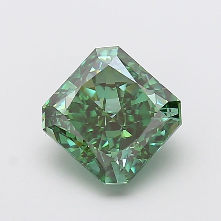 Loose Diamond - SQUARE RADIANT 3.05ct Fancy Vivid Green VVS2 (1 of 1)