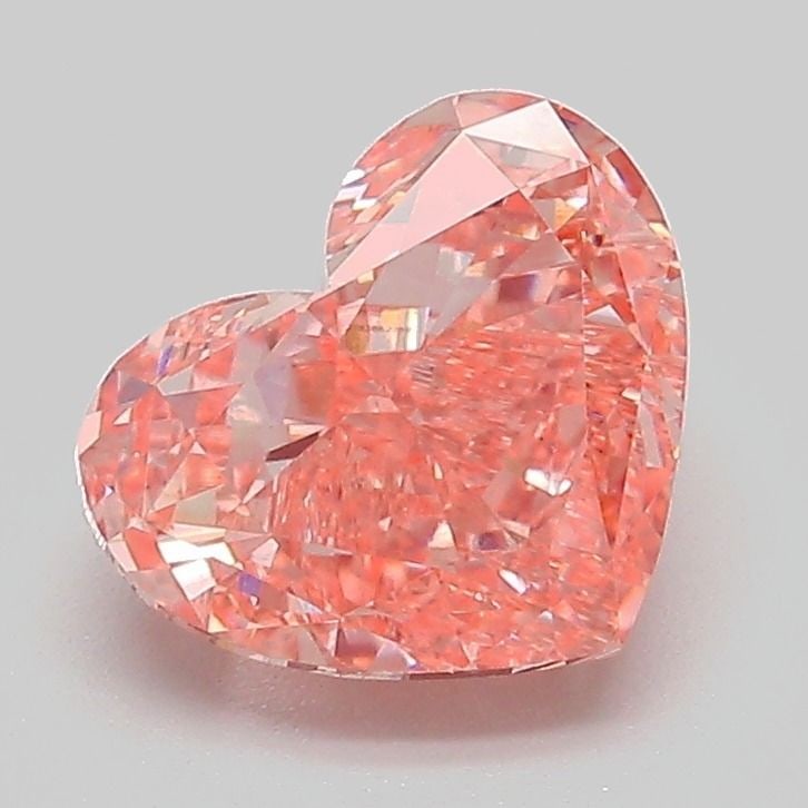 Loose Diamond - HEART 2.0ct Fancy Vivid Pink VS1: Loose Diamond - HEART 2.0ct Fancy Vivid Pink VS1 Source: This is a real non-mined Diamond that has been grown in a lab Shape: HEART Carats: 2.0 Color: Fancy Vivid Pink Certification: IGI Video: