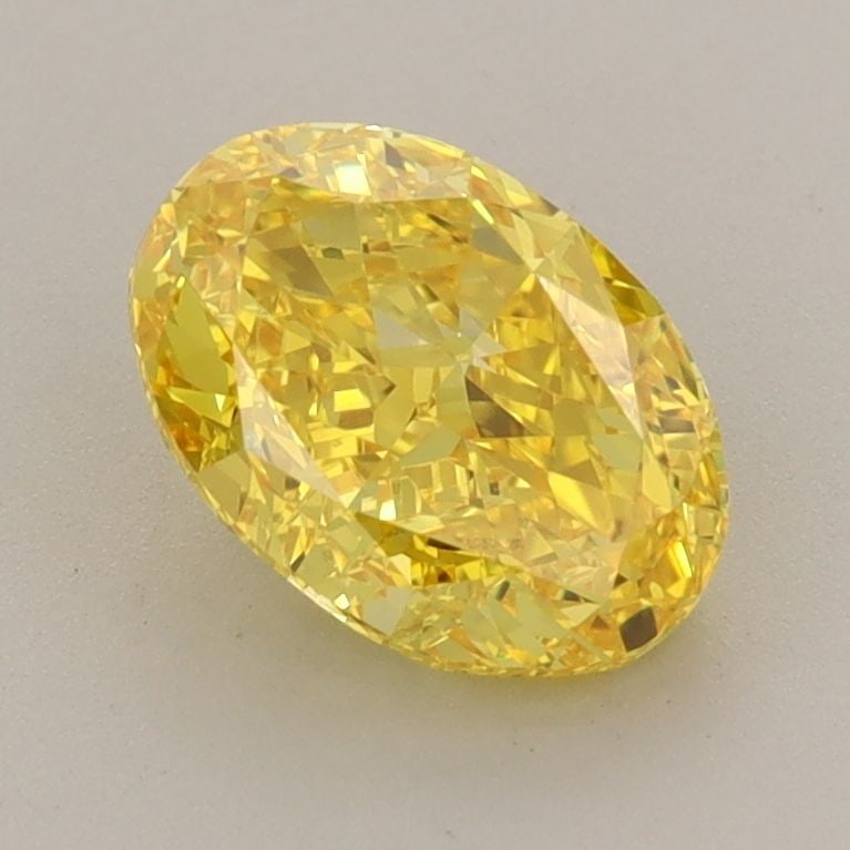 Loose Diamond - OVAL 1.53ct Fancy Vivid Yellow VVS1: Loose Diamond - OVAL 1.53ct Fancy Vivid Yellow VVS1 Source: This is a real non-mined Diamond that has been grown in a lab Shape: OVAL Carats: 1.53 Color: Fancy Vivid Yellow Certification: IGI Video: