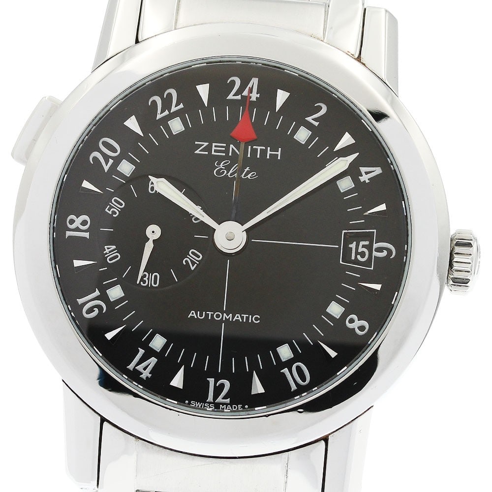 Zenith Port Royal GMT automatic mens wristwatch ref 01 02.0450.682 (1 of 6)