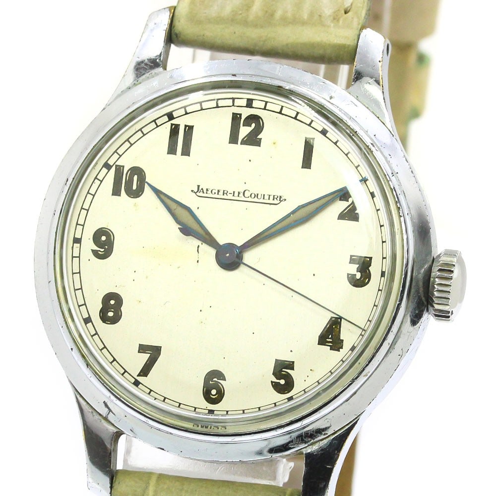 Jaeger-LeCoultre Cal.468 men's military wristwatch manual wind steel (1 of 9)