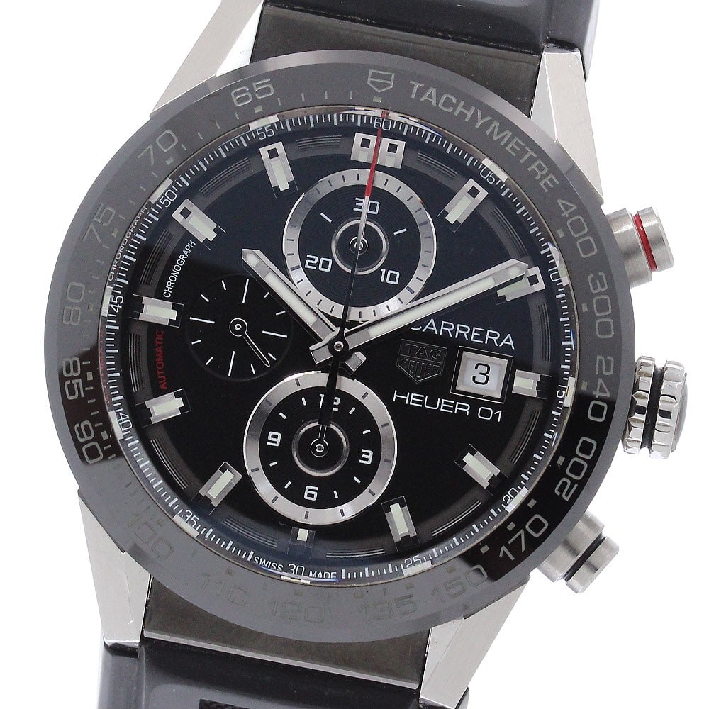 TAG Heuer Carrera Calibre Heuer 01 mens chronograph watch CAR201Z.FT6046 (1 of 6)