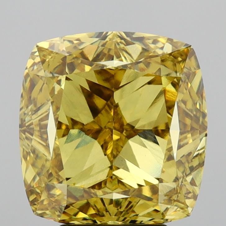 Loose Diamond - CUSHION MODIFIED 5.51ct Fancy Vivid Yellow VS1: Loose Diamond - CUSHION MODIFIED 5.51ct Fancy Vivid Yellow VS1 Source: This is a real non-mined Diamond that has been grown in a lab Shape: CUSHION MODIFIED Carats: 5.51 Color: Fancy Vivid Yellow Cert