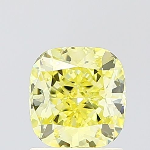 Loose Diamond - CUSHION BRILLIANT 1.05ct Fancy Intense Yellow VVS1: Loose Diamond - CUSHION BRILLIANT 1.05ct Fancy Intense Yellow VVS1 Source: This is a real non-mined Diamond that has been grown in a lab Shape: CUSHION BRILLIANT Carats: 1.05 Color: Fancy Intense Yell