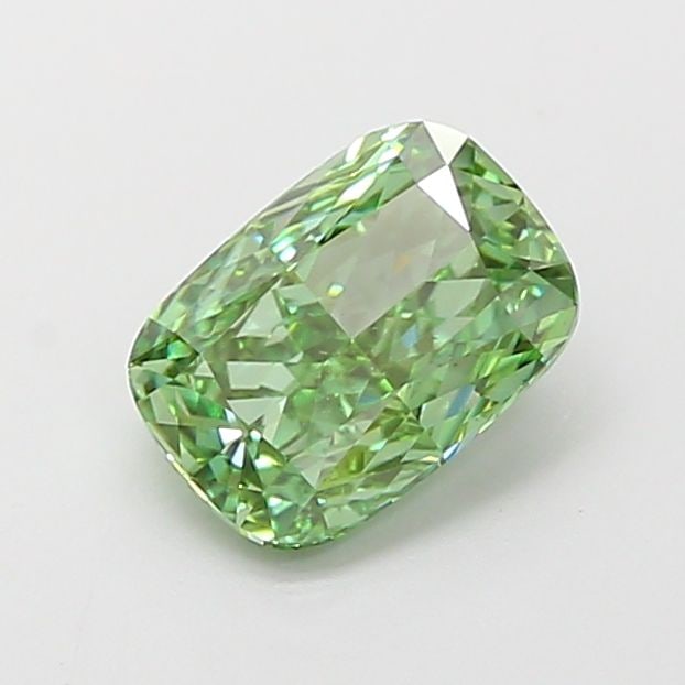 Loose Diamond - CUSHION MODIFIED 1.5ct Fancy Vivid Green VS1: Loose Diamond - CUSHION MODIFIED 1.5ct Fancy Vivid Green VS1 Source: This is a real non-mined Diamond that has been grown in a lab Shape: CUSHION MODIFIED Carats: 1.5 Color: Fancy Vivid Green Certific