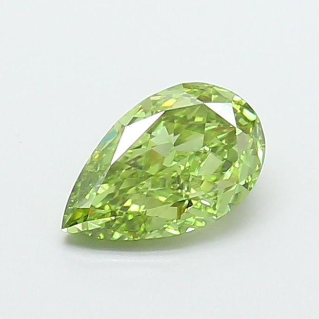Loose Diamond - PEAR 1.11ct Fancy Vivid Green VVS2: Loose Diamond - PEAR 1.11ct Fancy Vivid Green VVS2 Source: This is a real non-mined Diamond that has been grown in a lab Shape: PEAR Carats: 1.11 Color: Fancy Vivid Green Certification: IGI Video: