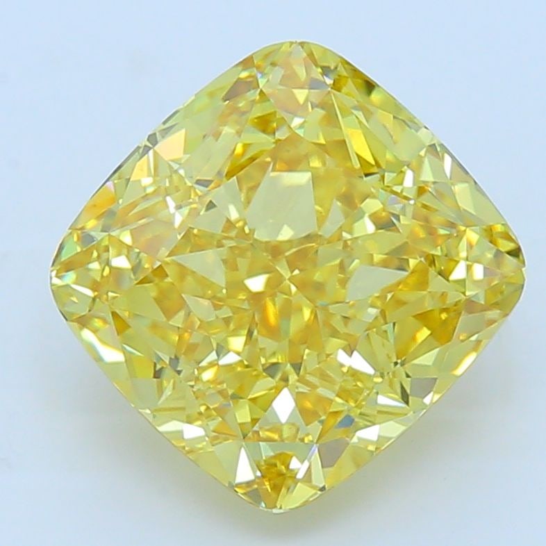 Loose Diamond - CUSHION MODIFIED 7.27ct Fancy Intense Yellow VS1: Loose Diamond - CUSHION MODIFIED 7.27ct Fancy Intense Yellow VS1 Source: This is a real non-mined Diamond that has been grown in a lab Shape: CUSHION MODIFIED Carats: 7.27 Color: Fancy Intense Yellow 
