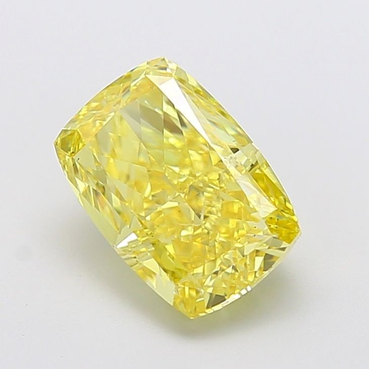 Loose Diamond - CUSHION MODIFIED 3.83ct Fancy Intense Yellow VS2: Loose Diamond - CUSHION MODIFIED 3.83ct Fancy Intense Yellow VS2 Source: This is a real non-mined Diamond that has been grown in a lab Shape: CUSHION MODIFIED Carats: 3.83 Color: Fancy Intense Yellow 