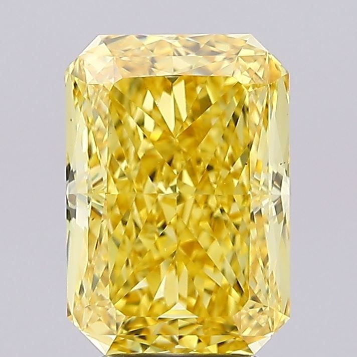 Loose Diamond - RADIANT 4.58ct Fancy Vivid Yellow VS1: Loose Diamond - RADIANT 4.58ct Fancy Vivid Yellow VS1 Source: This is a real non-mined Diamond that has been grown in a lab Shape: RADIANT Carats: 4.58 Color: Fancy Vivid Yellow Certification: IGI Vid