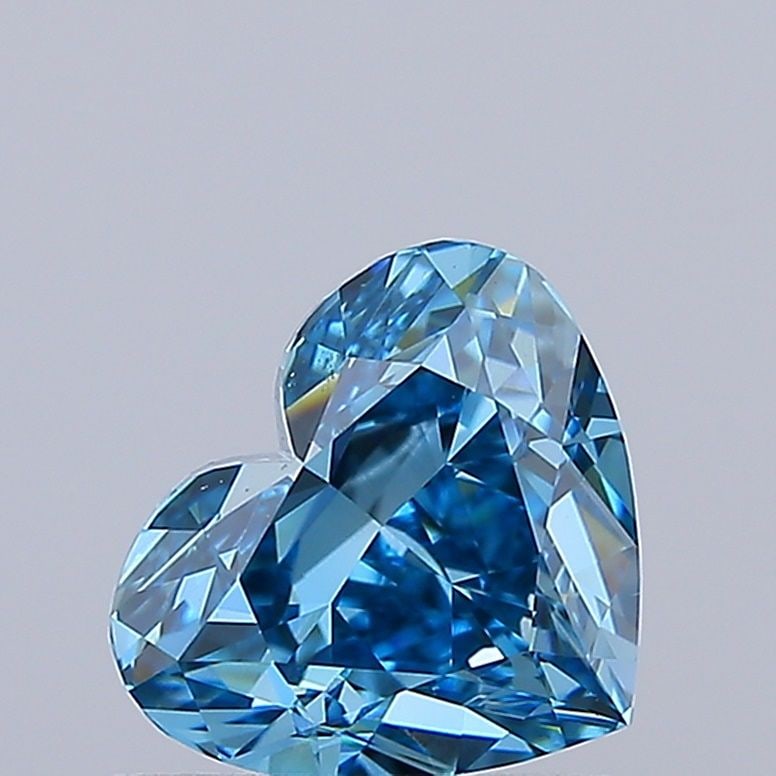 Loose Diamond - HEART 1.05ct Fancy Vivid Blue VS1: Loose Diamond - HEART 1.05ct Fancy Vivid Blue VS1 Source: This is a real non-mined Diamond that has been grown in a lab Shape: HEART Carats: 1.05 Color: Fancy Vivid Blue Certification: IGI Video: