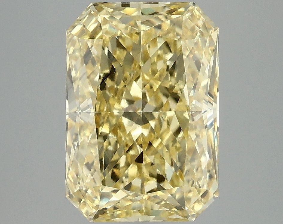 Loose Diamond - RADIANT 4.05ct Fancy Vivid Yellow VS2: Loose Diamond - RADIANT 4.05ct Fancy Vivid Yellow VS2 Source: This is a real non-mined Diamond that has been grown in a lab Shape: RADIANT Carats: 4.05 Color: Fancy Vivid Yellow Certification: IGI Vid