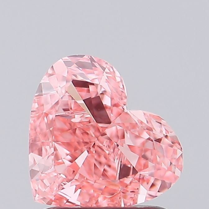 Loose Diamond - HEART 1.3ct Fancy Vivid Pink VVS2: Loose Diamond - HEART 1.3ct Fancy Vivid Pink VVS2 Source: This is a real non-mined Diamond that has been grown in a lab Shape: HEART Carats: 1.3 Color: Fancy Vivid Pink Certification: IGI Video: