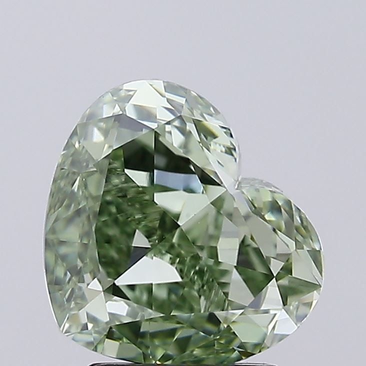Loose Diamond - HEART 2.54ct Fancy Intense Green VS1: Loose Diamond - HEART 2.54ct Fancy Intense Green VS1 Source: This is a real non-mined Diamond that has been grown in a lab Shape: HEART Carats: 2.54 Color: Fancy Intense Green Certification: IGI The D