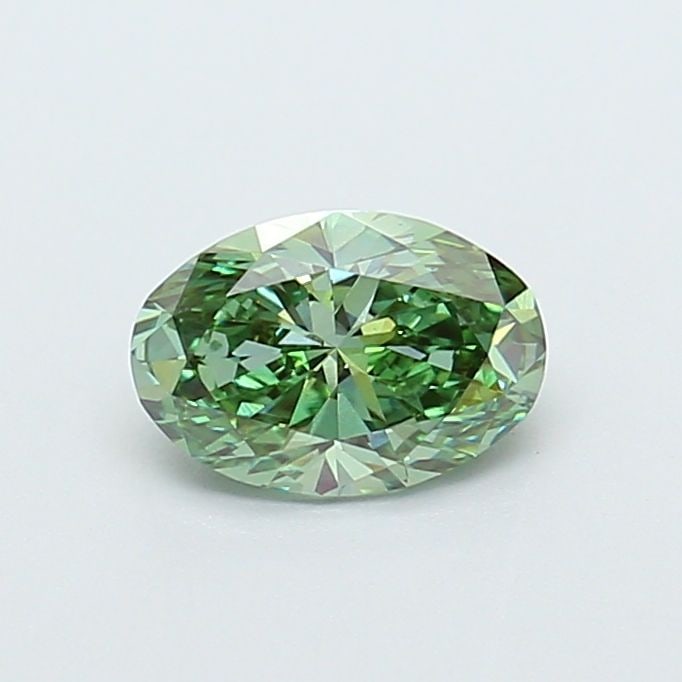 Loose Diamond - OVAL 0.88ct Fancy Vivid Green VS1: Loose Diamond - OVAL 0.88ct Fancy Vivid Green VS1 Source: This is a real non-mined Diamond that has been grown in a lab Shape: OVAL Carats: 0.88 Color: Fancy Vivid Green Certification: IGI Video: