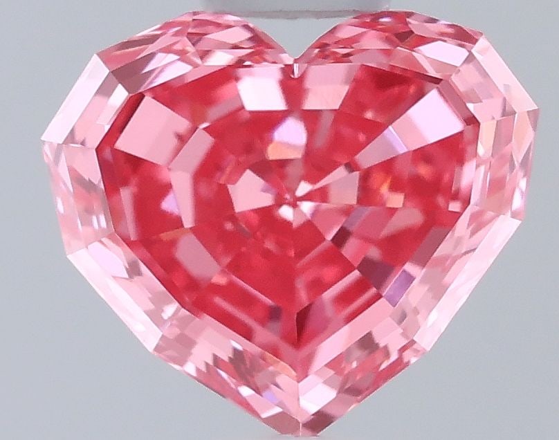 Loose Diamond - HEART 0.49ct Fancy Intense Pink VS1: Loose Diamond - HEART 0.49ct Fancy Intense Pink VS1 Source: This is a real non-mined Diamond that has been grown in a lab Shape: HEART Carats: 0.49 Color: Fancy Intense Pink Certification: NONE Video: