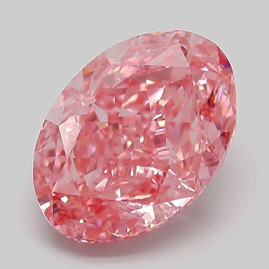 Loose Diamond - OVAL 3.55ct Fancy Vivid Pink VVS2: Loose Diamond - OVAL 3.55ct Fancy Vivid Pink VVS2 Source: This is a real non-mined Diamond that has been grown in a lab Shape: OVAL Carats: 3.55 Color: Fancy Vivid Pink Certification: IGI Video: