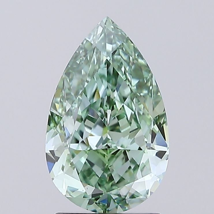 Loose Diamond - PEAR 2.51ct Fancy Vivid Green VS1: Loose Diamond - PEAR 2.51ct Fancy Vivid Green VS1 Source: This is a real non-mined Diamond that has been grown in a lab Shape: PEAR Carats: 2.51 Color: Fancy Vivid Green Certification: IGI Video: