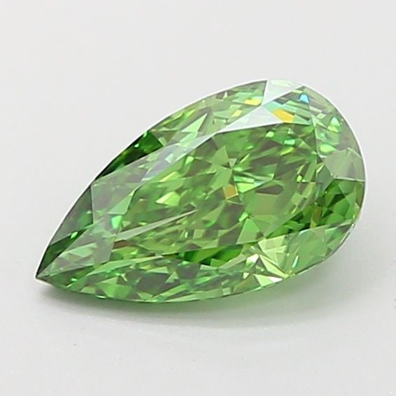Loose Diamond - PEAR 0.94ct Fancy Vivid Green VVS2: Loose Diamond - PEAR 0.94ct Fancy Vivid Green VVS2 Source: This is a real non-mined Diamond that has been grown in a lab Shape: PEAR Carats: 0.94 Color: Fancy Vivid Green Certification: IGI Video: