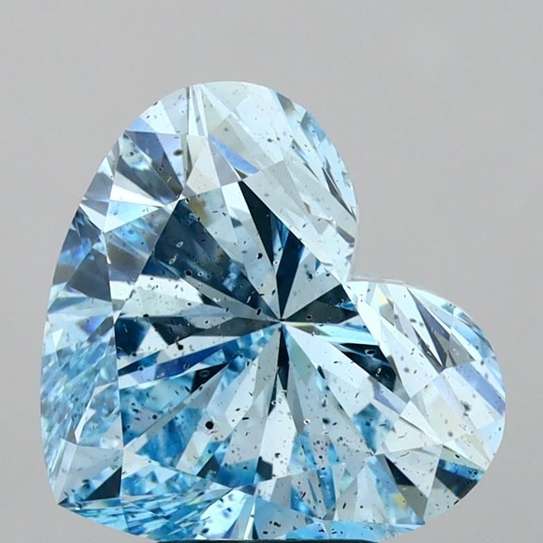 Loose Diamond - HEART 5.07ct Fancy Vivid Blue SI2: Loose Diamond - HEART 5.07ct Fancy Vivid Blue SI2 Source: This is a real non-mined Diamond that has been grown in a lab Shape: HEART Carats: 5.07 Color: Fancy Vivid Blue Certification: IGI Video: