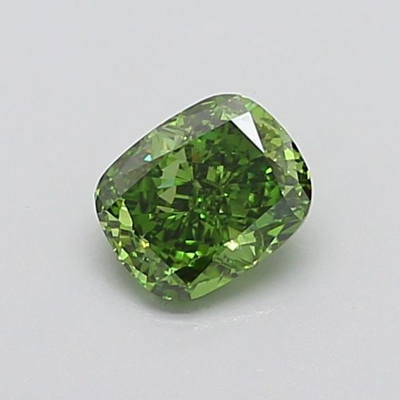 Loose Diamond - CUSHION MODIFIED 1.03ct Fancy Vivid Green VVS2: Loose Diamond - CUSHION MODIFIED 1.03ct Fancy Vivid Green VVS2 Source: This is a real non-mined Diamond that has been grown in a lab Shape: CUSHION MODIFIED Carats: 1.03 Color: Fancy Vivid Green