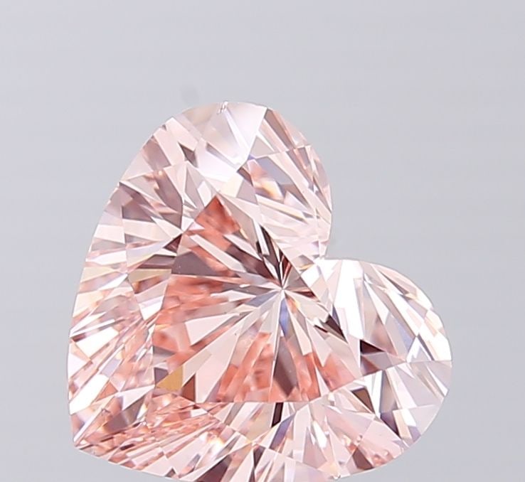 Loose Diamond - HEART 3.0ct Fancy Intense Pink VS2: Loose Diamond - HEART 3.0ct Fancy Intense Pink VS2 Source: This is a real non-mined Diamond that has been grown in a lab Shape: HEART Carats: 3.0 Color: Fancy Intense Pink Certification: IGI Video: