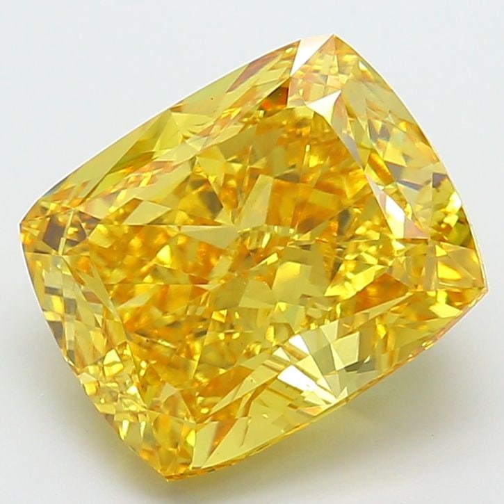 Loose Diamond - CUSHION MODIFIED 7.52ct Fancy Vivid Yellow VS1: Loose Diamond - CUSHION MODIFIED 7.52ct Fancy Vivid Yellow VS1 Source: This is a real non-mined Diamond that has been grown in a lab Shape: CUSHION MODIFIED Carats: 7.52 Color: Fancy Vivid Yellow