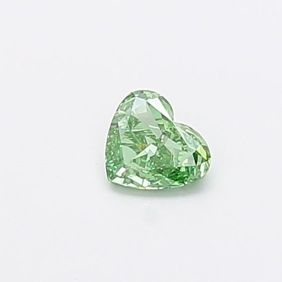 Loose Diamond - HEART 0.3ct Fancy Vivid Green VS1: Loose Diamond - HEART 0.3ct Fancy Vivid Green VS1 Source: This is a real non-mined Diamond that has been grown in a lab Shape: HEART Carats: 0.3 Color: Fancy Vivid Green Certification: NONE Video: