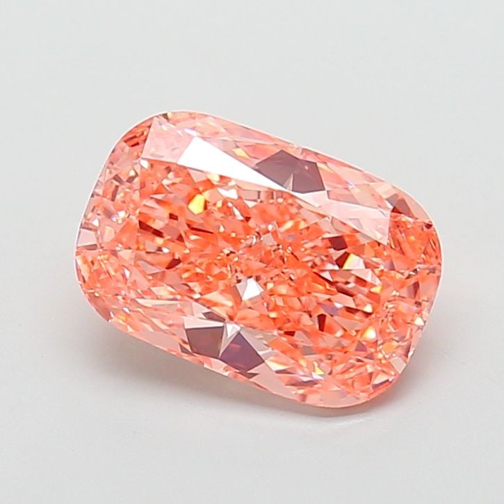 Loose Diamond - CUSHION MODIFIED 4.02ct Fancy Vivid Orangey Pink VVS2: Loose Diamond - CUSHION MODIFIED 4.02ct Fancy Vivid Orangey Pink VVS2 Source: This is a real non-mined Diamond that has been grown in a lab Shape: CUSHION MODIFIED Carats: 4.02 Color: Fancy Vivid