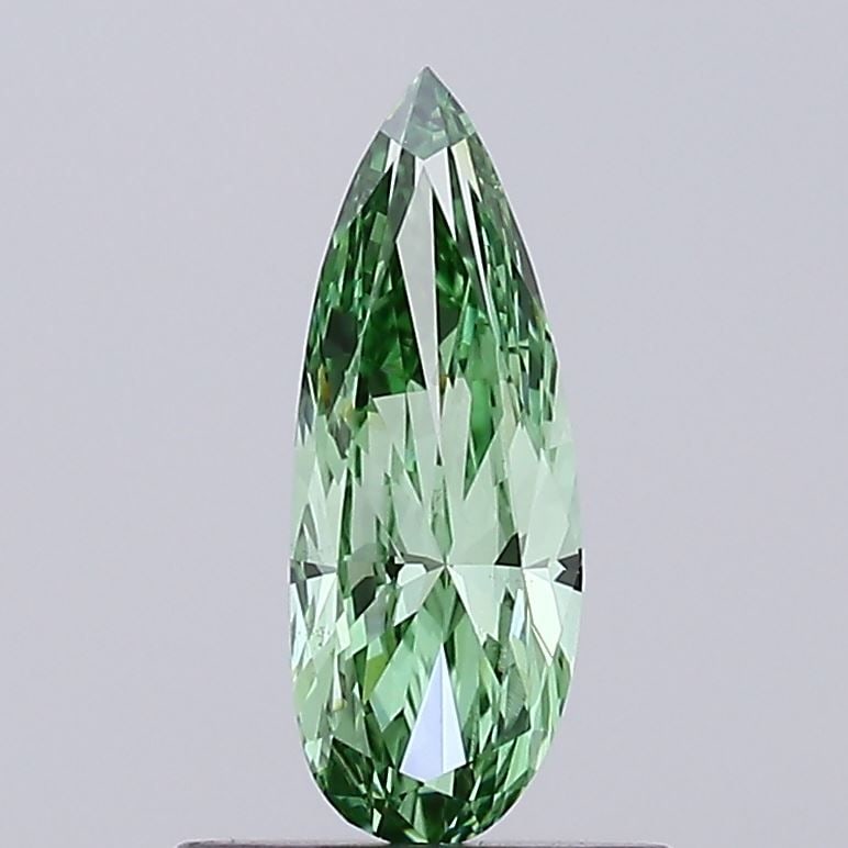 Loose Diamond - PEAR 0.48ct Fancy Vivid Green VS1: Loose Diamond - PEAR 0.48ct Fancy Vivid Green VS1 Source: This is a real non-mined Diamond that has been grown in a lab Shape: PEAR Carats: 0.48 Color: Fancy Vivid Green Certification: IGI Video: