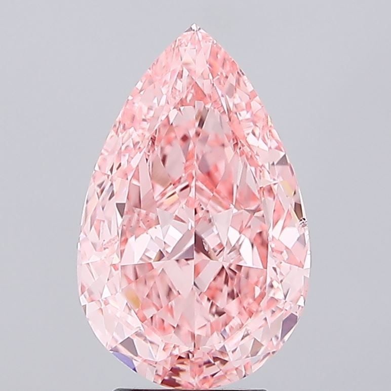 Loose Diamond - PEAR 5.0ct Fancy Vivid Pink VS2: Loose Diamond - PEAR 5.0ct Fancy Vivid Pink VS2 Source: This is a real non-mined Diamond that has been grown in a lab Shape: PEAR Carats: 5.0 Color: Fancy Vivid Pink Certification: IGI The Diamond