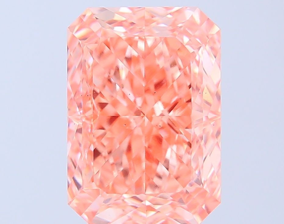 Loose Diamond - RADIANT 7.03ct Fancy Vivid Orangey Pink VS2: Loose Diamond - RADIANT 7.03ct Fancy Vivid Orangey Pink VS2 Source: This is a real non-mined Diamond that has been grown in a lab Shape: RADIANT Carats: 7.03 Color: Fancy Vivid Orangey Pink
