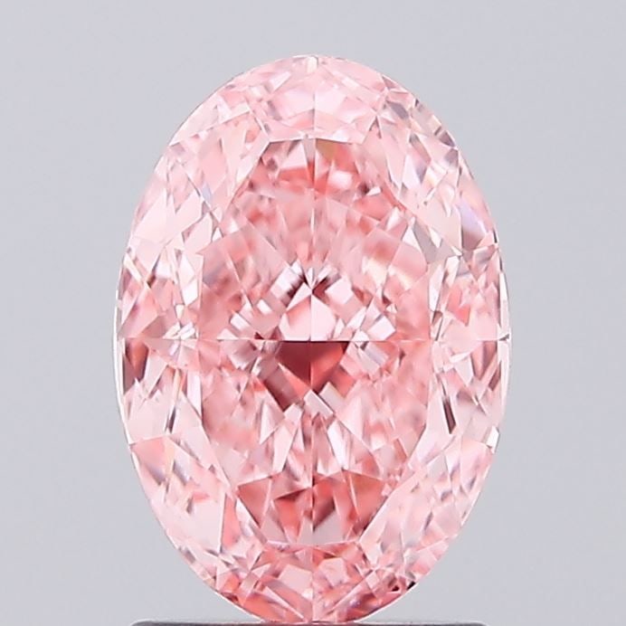 Loose Diamond - OVAL 2.07ct Fancy Vivid Pink VVS2: Loose Diamond - OVAL 2.07ct Fancy Vivid Pink VVS2 Source: This is a real non-mined Diamond that has been grown in a lab Shape: OVAL Carats: 2.07 Color: Fancy Vivid Pink Certification: IGI Video: