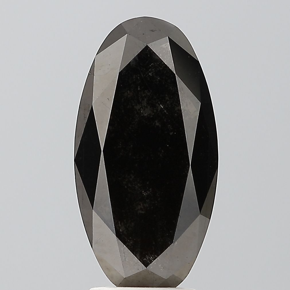 Loose Diamond - OVAL 2.4ct Black VVS1: Loose Diamond - OVAL 2.4ct Black VVS1 Source: This is a real non-mined Diamond that has been grown in a lab Shape: OVAL Carats: 2.4 Color: Black Certification: NONE Video: Video Link The Diamond