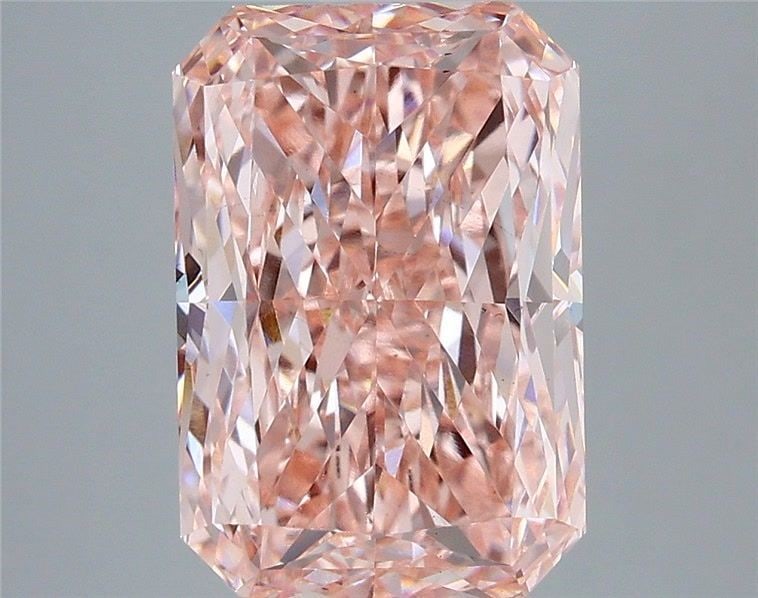 Loose Diamond - RADIANT 5.02ct Fancy Vivid Pink VS1: Loose Diamond - RADIANT 5.02ct Fancy Vivid Pink VS1 Source: This is a real non-mined Diamond that has been grown in a lab Shape: RADIANT Carats: 5.02 Color: Fancy Vivid Pink Certification: IGI Video: