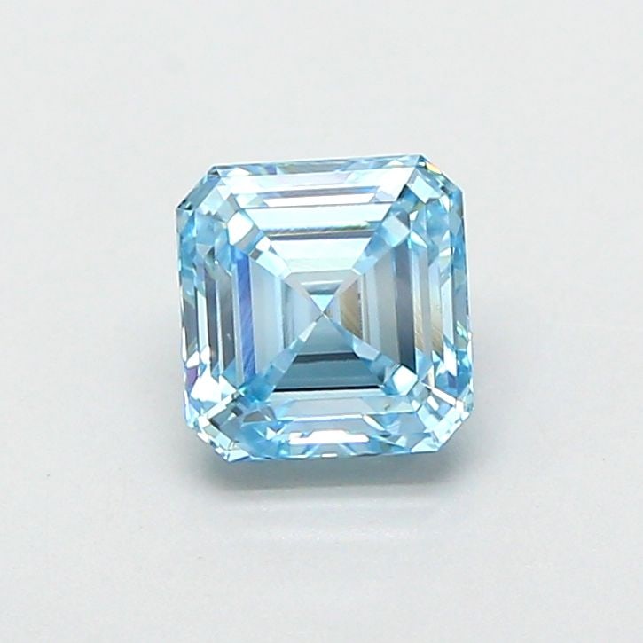 Loose Diamond - ASSCHER 1.02ct Fancy Vivid Blue VS1: Loose Diamond - ASSCHER 1.02ct Fancy Vivid Blue VS1 Source: This is a real non-mined Diamond that has been grown in a lab Shape: ASSCHER Carats: 1.02 Color: Fancy Vivid Blue Certification: IGI Video: