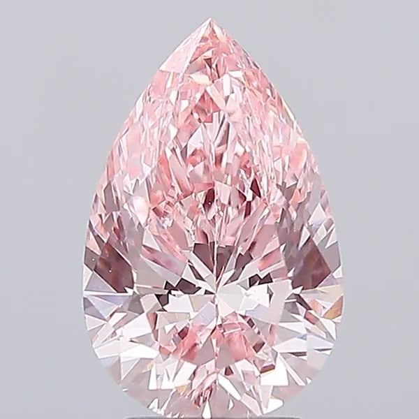 Loose Diamond - PEAR 4.0ct Fancy Vivid Pink VS1: Loose Diamond - PEAR 4.0ct Fancy Vivid Pink VS1 Source: This is a real non-mined Diamond that has been grown in a lab Shape: PEAR Carats: 4.0 Color: Fancy Vivid Pink Certification: IGI Video: Video