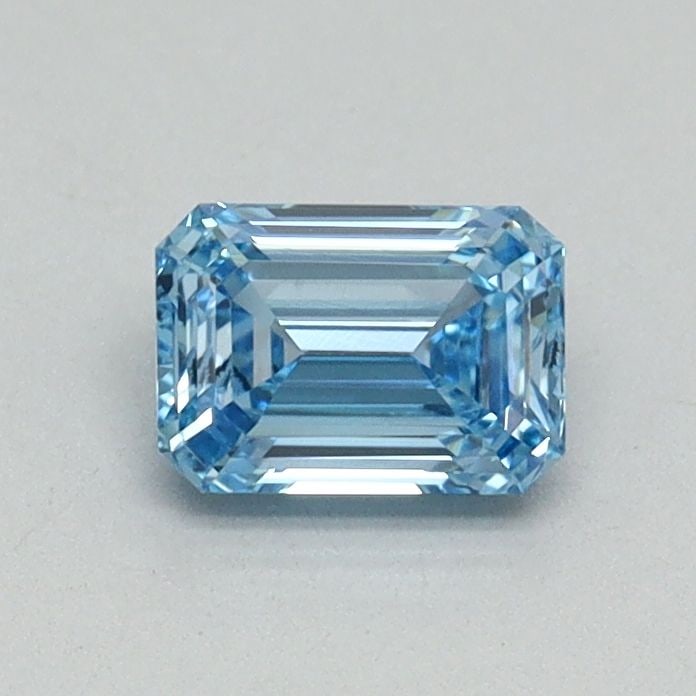 Loose Diamond - EMERALD 0.52ct Fancy Vivid Blue SI1: Loose Diamond - EMERALD 0.52ct Fancy Vivid Blue SI1 Source: This is a real non-mined Diamond that has been grown in a lab Shape: EMERALD Carats: 0.52 Color: Fancy Vivid Blue Certification: IGI Video: