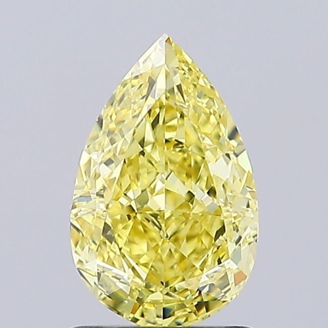 Loose Diamond - PEAR 1.31ct Fancy Intense Yellow VS1: Loose Diamond - PEAR 1.31ct Fancy Intense Yellow VS1 Source: This is a real non-mined Diamond that has been grown in a lab Shape: PEAR Carats: 1.31 Color: Fancy Intense Yellow Certification: IGI
