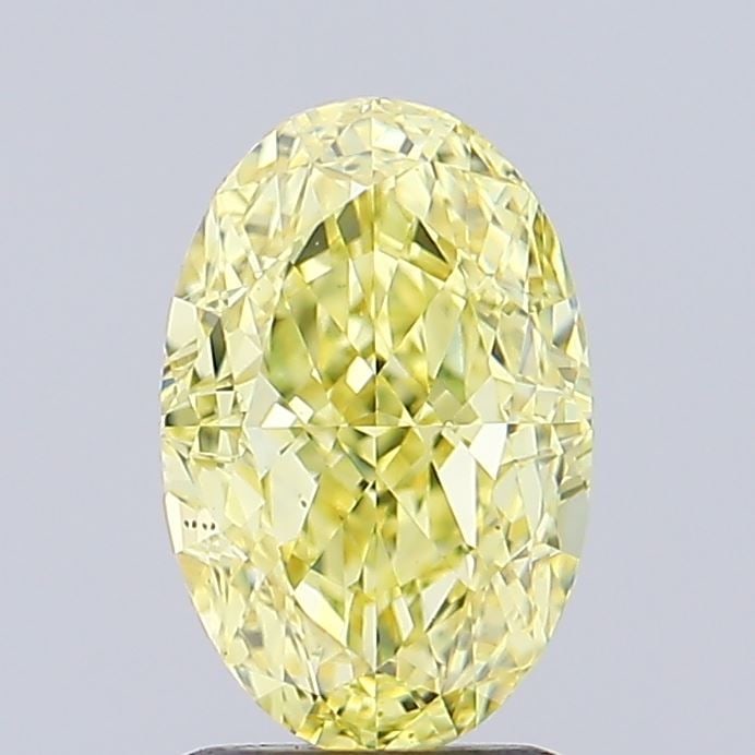 Loose Diamond - OVAL 1.6ct Fancy Intense Yellow VS1: Loose Diamond - OVAL 1.6ct Fancy Intense Yellow VS1 Source: This is a real non-mined Diamond that has been grown in a lab Shape: OVAL Carats: 1.6 Color: Fancy Intense Yellow Certification: IGI Video: