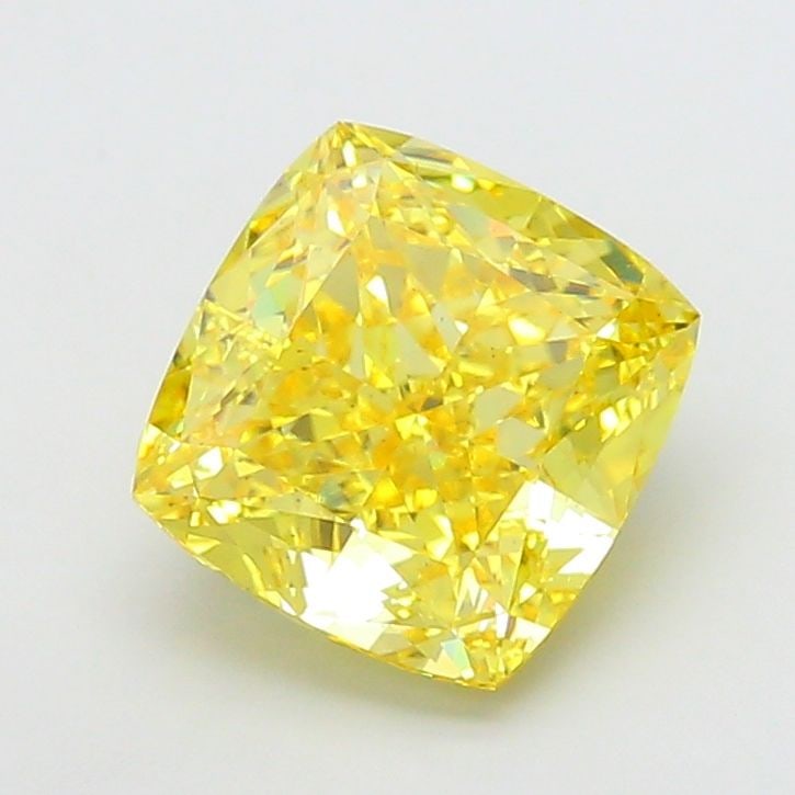 Loose Diamond - CUSHION MODIFIED 10.14ct Fancy Vivid Yellow VS1: Loose Diamond - CUSHION MODIFIED 10.14ct Fancy Vivid Yellow VS1 Source: This is a real non-mined Diamond that has been grown in a lab Shape: CUSHION MODIFIED Carats: 10.14 Color: Fancy Vivid Yellow Ce