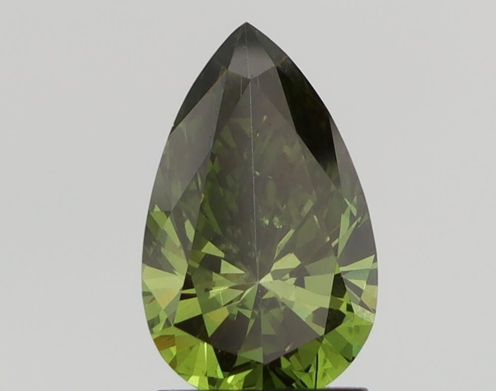 Loose Diamond - PEAR 1.66ct Fancy Green VS2: Loose Diamond - PEAR 1.66ct Fancy Green VS2 Source: This is a real non-mined Diamond that has been grown in a lab Shape: PEAR Carats: 1.66 Color: Fancy Green Certification: NONE Video:
