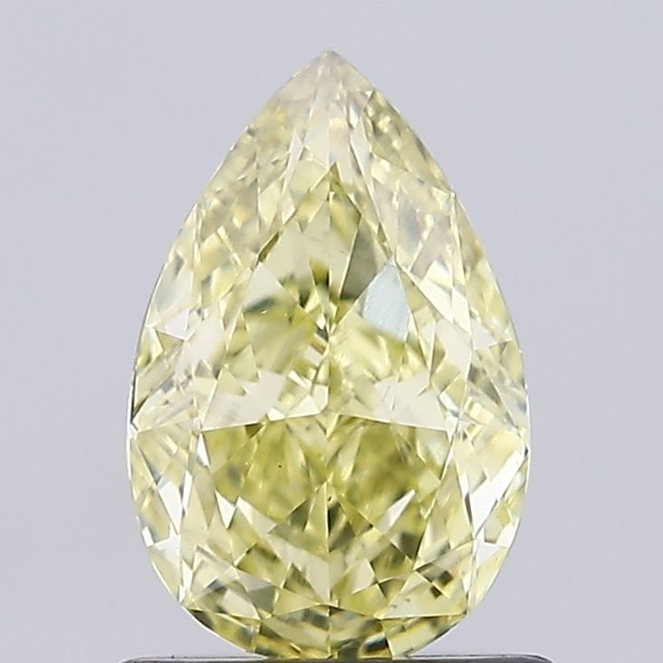 Loose Diamond - PEAR 0.92ct Fancy Vivid Yellow VS1: Loose Diamond - PEAR 0.92ct Fancy Vivid Yellow VS1 Source: This is a real non-mined Diamond that has been grown in a lab Shape: PEAR Carats: 0.92 Color: Fancy Vivid Yellow Certification: NONE Video: