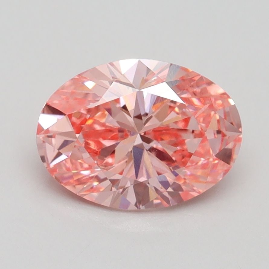 Loose Diamond - OVAL 1.64ct Fancy Vivid Pink SI1: Loose Diamond - OVAL 1.64ct Fancy Vivid Pink SI1 Source: This is a real non-mined Diamond that has been grown in a lab Shape: OVAL Carats: 1.64 Color: Fancy Vivid Pink Certification: IGI Video: